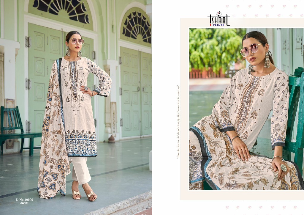 ISHAAL EMBROIDERED VOL 10 BY ISHAAL PRINTS LAWN HIT DESIGN PAKISTANI MATERIAL