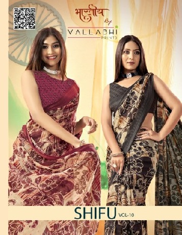 Vallabhi Shifu Vol-10 Wholesale Georgette Fabrics Ethnic Sarees