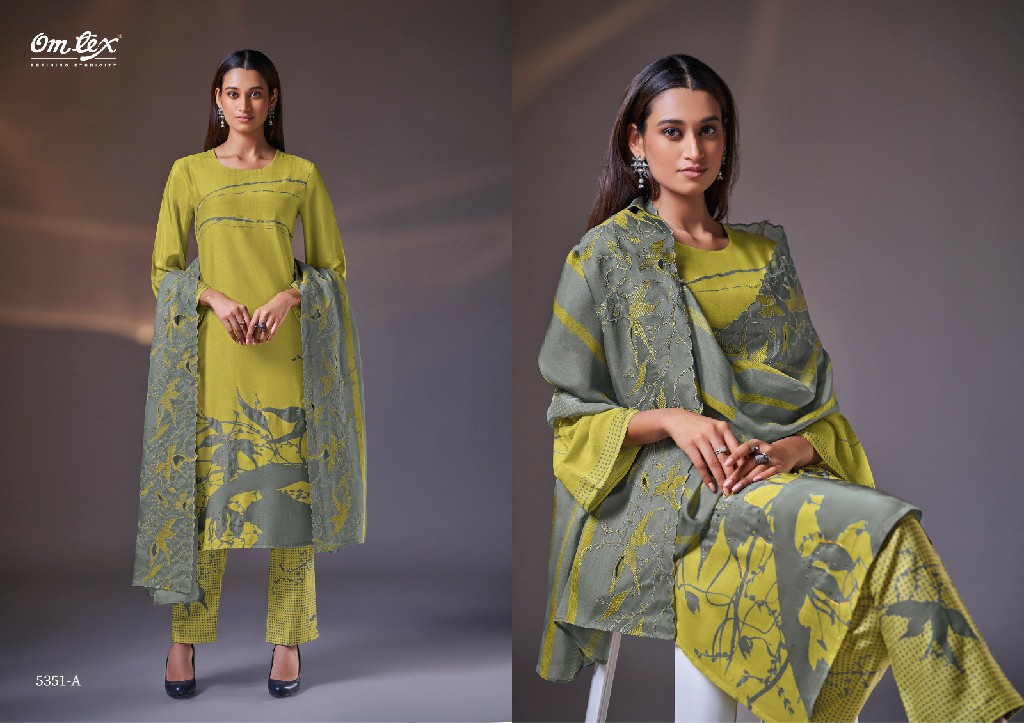 Omtex Noriko Wholesale Daisy Silk With Handwork Salwar Suits