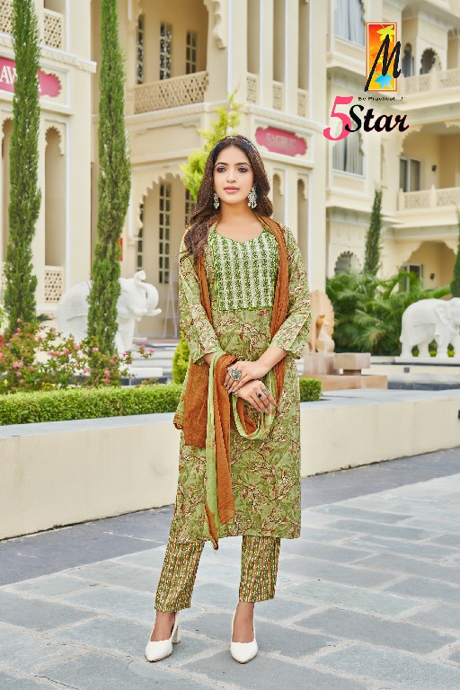 Master 5Star Wholesale Straight Cut Kurti With Pant And Dupatta