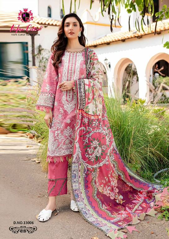 NAFISA MONSOON COTTON COLLECTION VOL 13 KARACHI PRINT PAKISTANI TRENDY UNSTITCH SUIT
