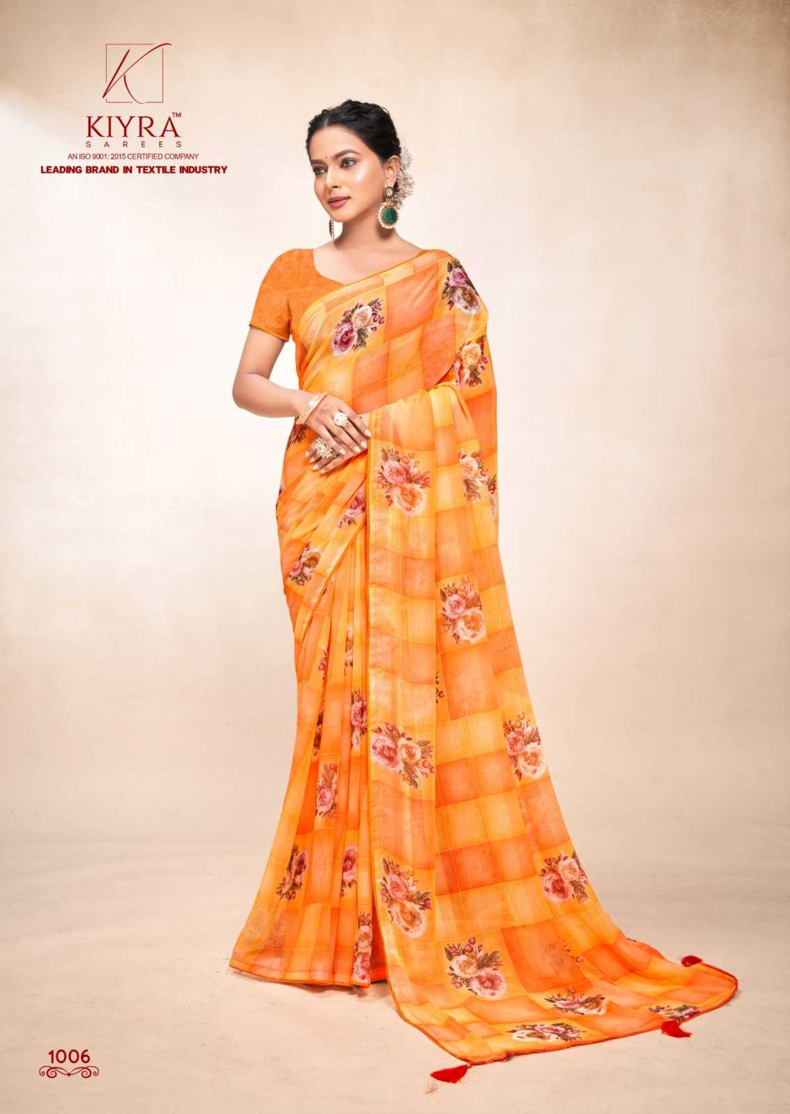 imly by kiyra sarees major georgette hit design saree wholesaler