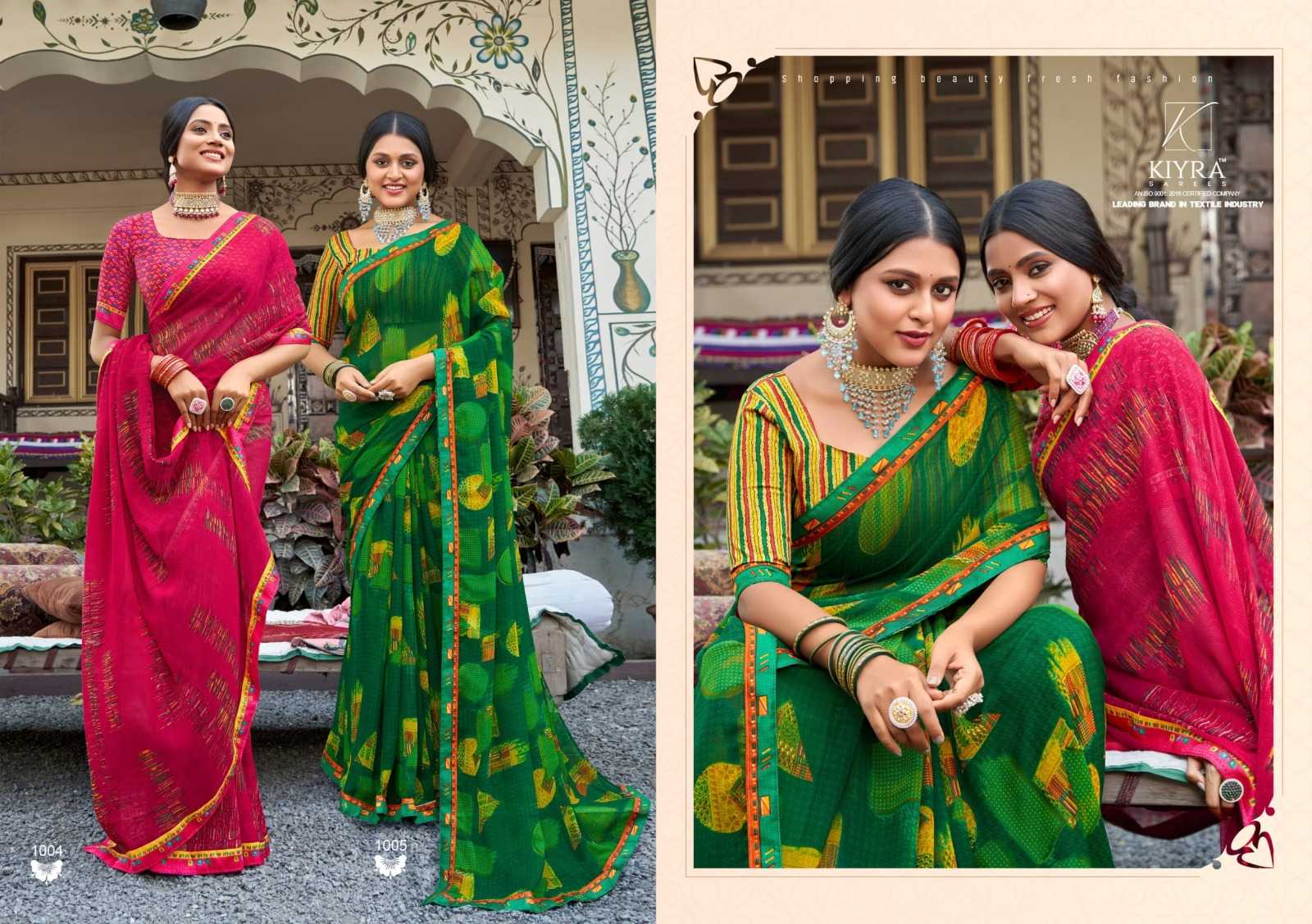 kiyra saree jaanvi vol 6 different colour georgette saree