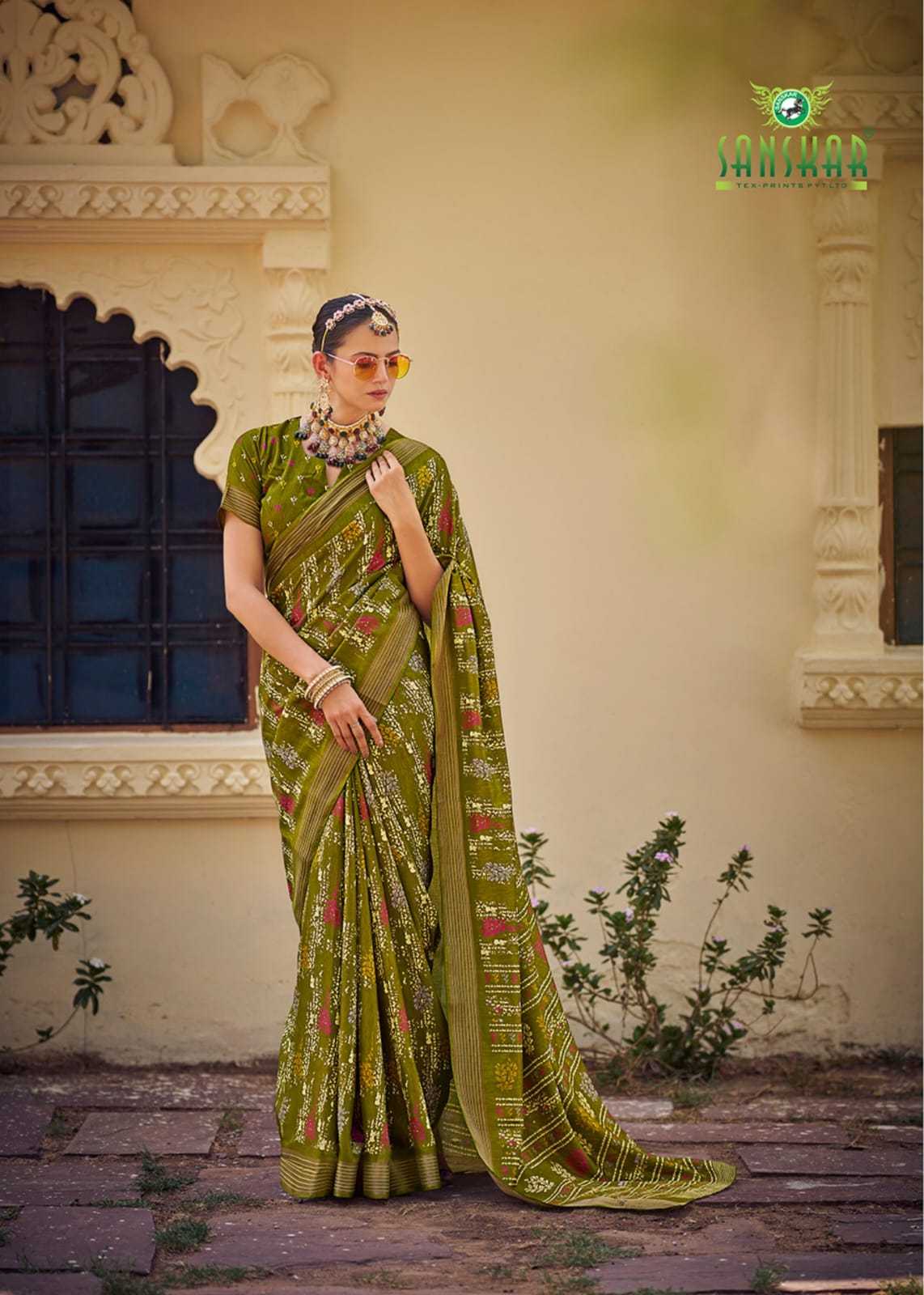 vastr by sanskar tex prints dola silk classic look printed saree