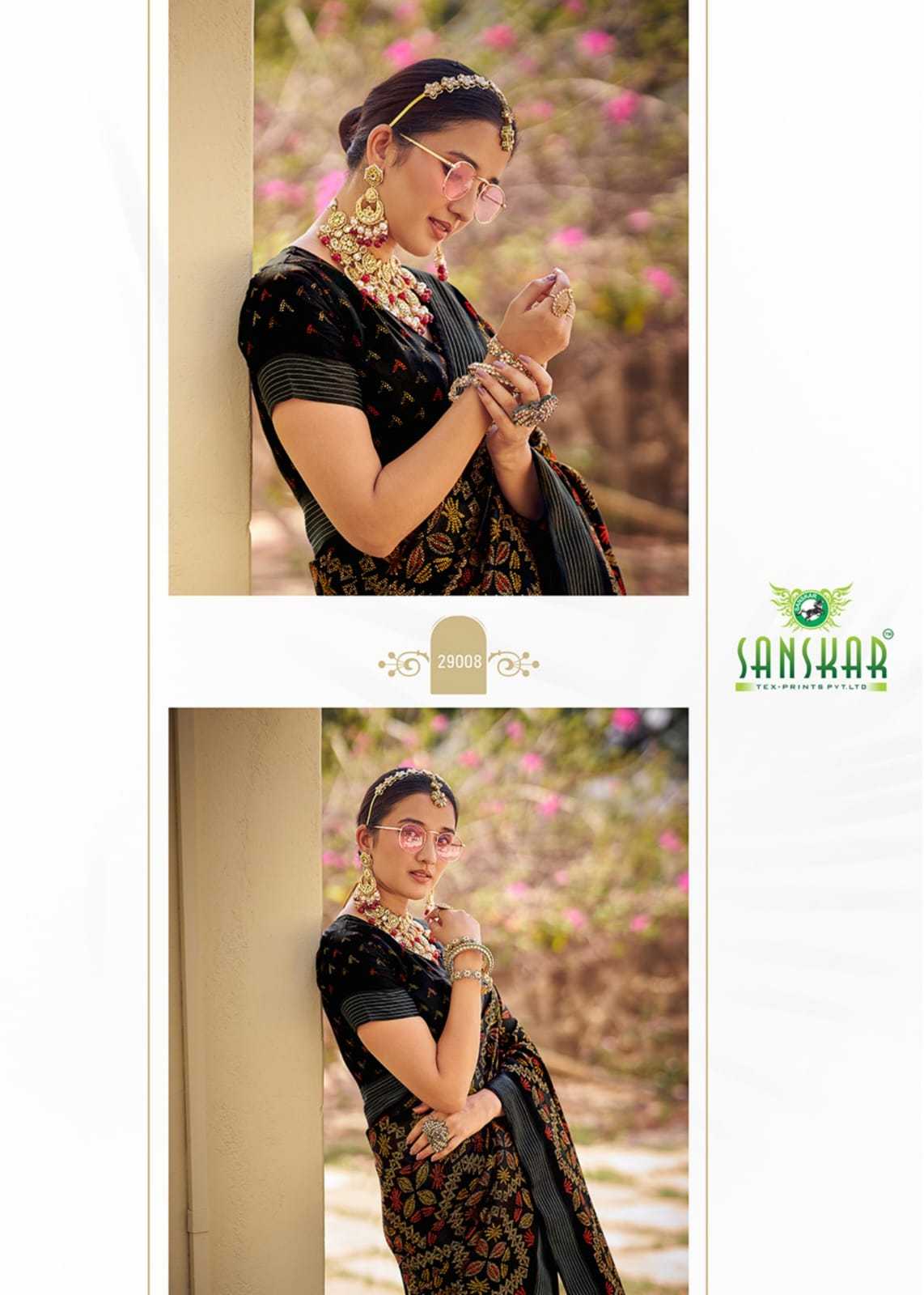 vastr by sanskar tex prints dola silk classic look printed saree