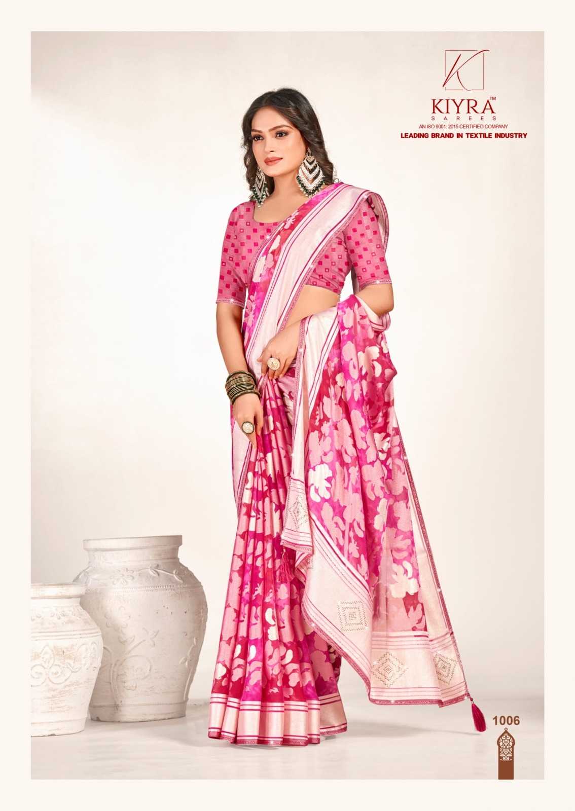 kiyra sarees ananya swarovski work brasso saree wholesaler