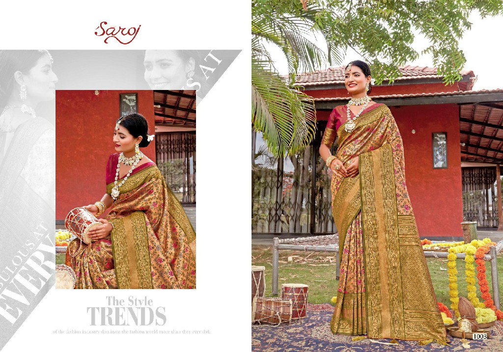 Saroj Riwaayat Silk Vol-2 Wholesale Jari Jacquard Silk Ethnic Sarees