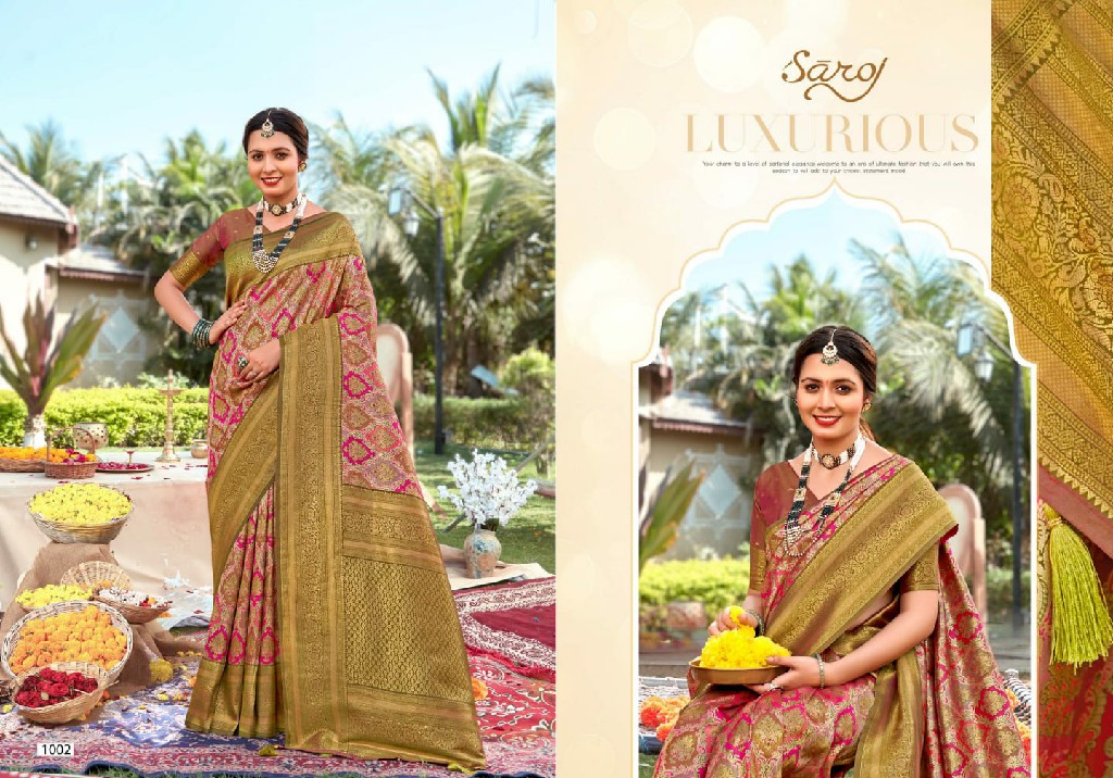 Saroj Riwaayat Silk Vol-3 Wholesale Jari Jacquard Silk Ethnic Sarees