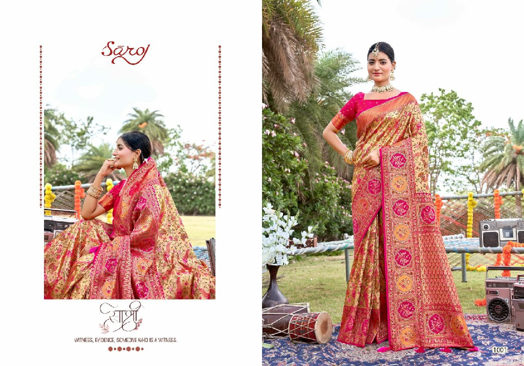 Saroj Riwaayat Silk Vol-6 Wholesale Jari Jacquard Silk Ethnic Sarees