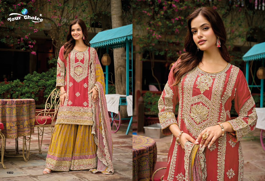 Your Choice Kelly Wholesale Designer Free Size Stitched Suits