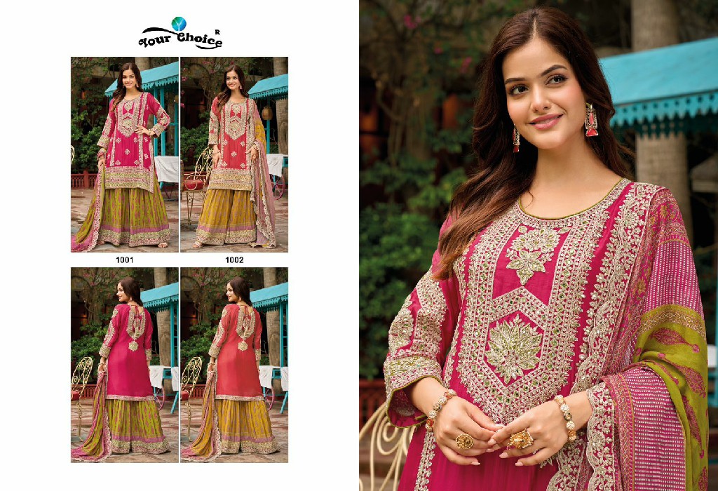 Your Choice Kelly Wholesale Designer Free Size Stitched Suits