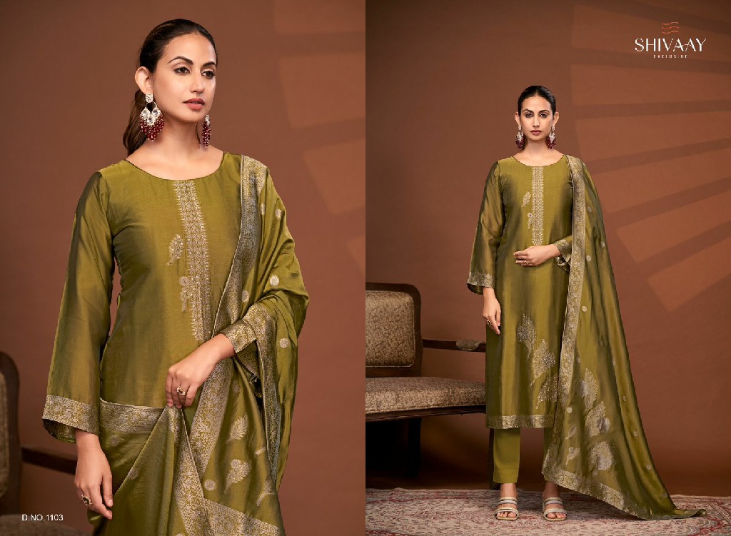 Shivaay Alfaaz Wholesale Pure Banglory Silk With Handwork Suits