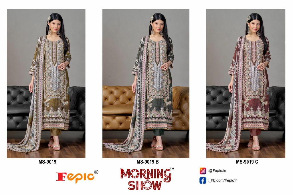 Fepic Morning Show MS-9019 Wholesale Readymade Indian Pakistani Suits