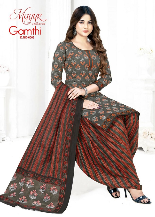 Mayur Gamthi Vol-6 Wholesale Pure Cotton Printed Dress Material