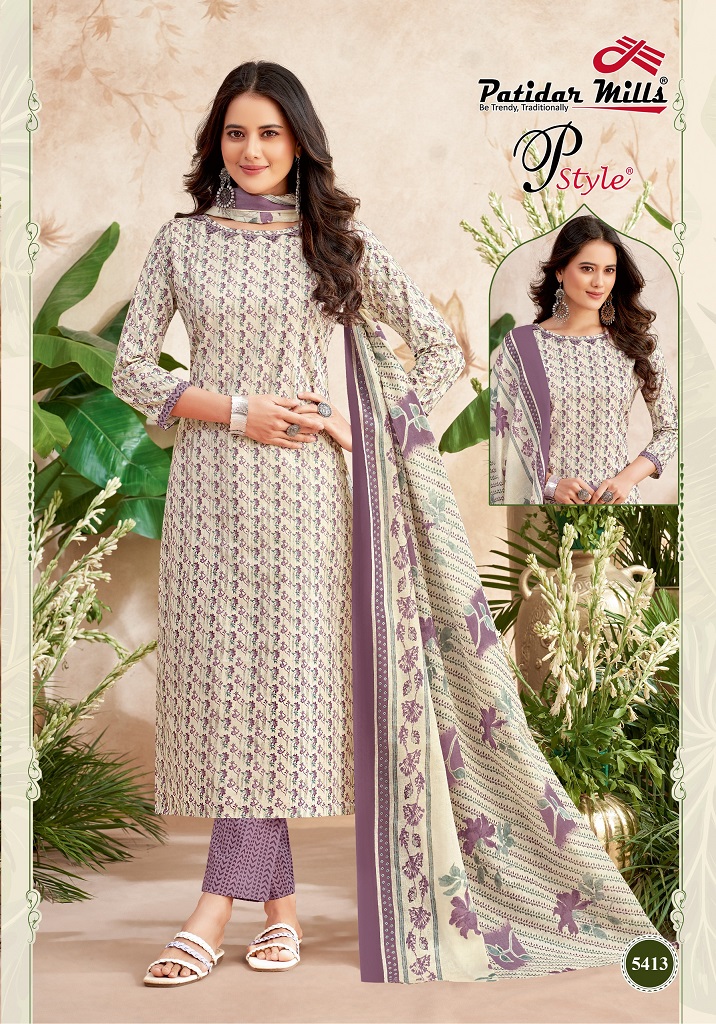 Patidar Pstyle Vol-54 Wholesale Pure Cotton Printed Dress Material