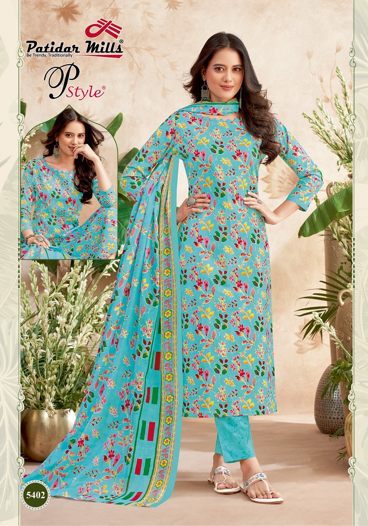 Patidar Pstyle Vol-54 Wholesale Pure Cotton Printed Dress Material
