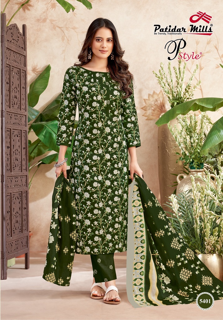 Patidar Pstyle Vol-54 Wholesale Pure Cotton Printed Dress Material