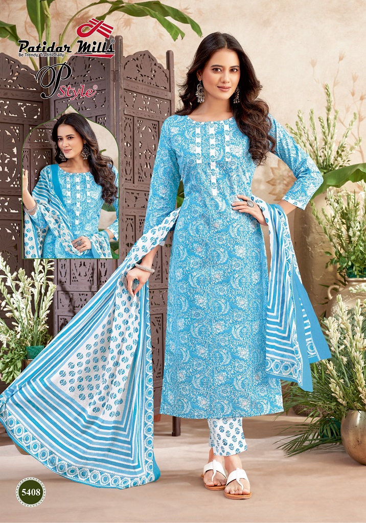 Patidar Pstyle Vol-54 Wholesale Pure Cotton Printed Dress Material