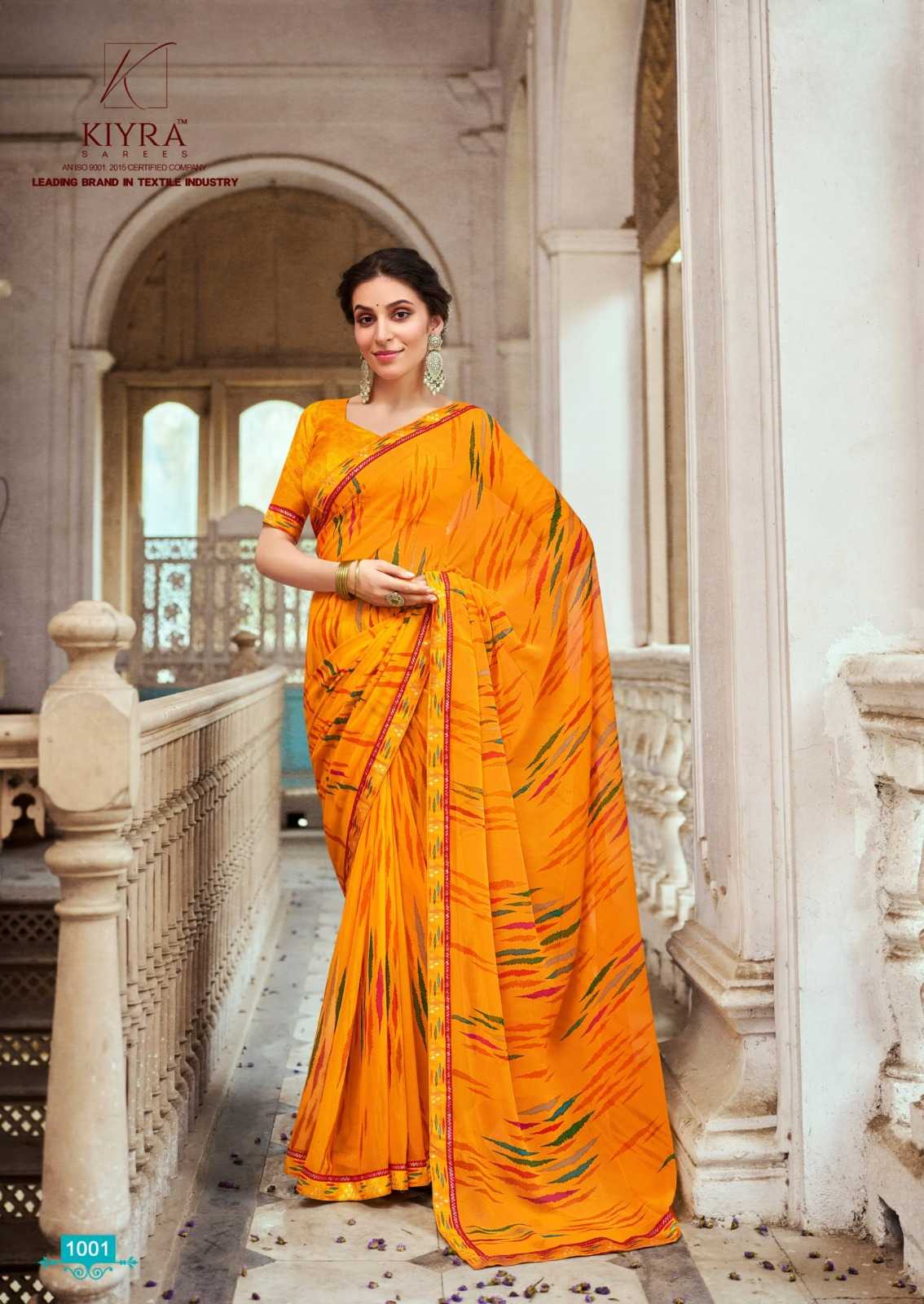 devika by kiyra saree major georgette fancy print saree