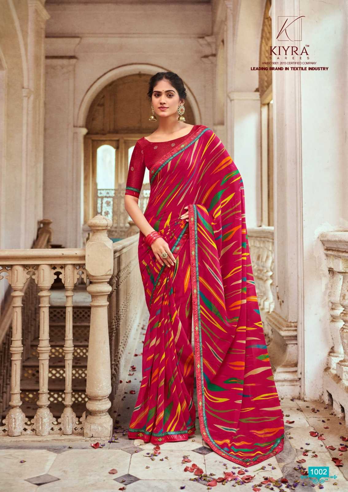 devika by kiyra saree major georgette fancy print saree