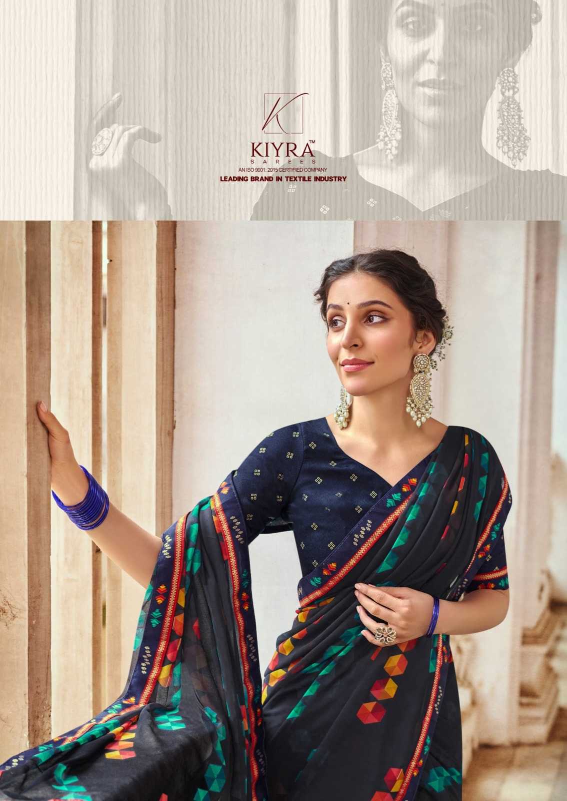 devika by kiyra saree major georgette fancy print saree