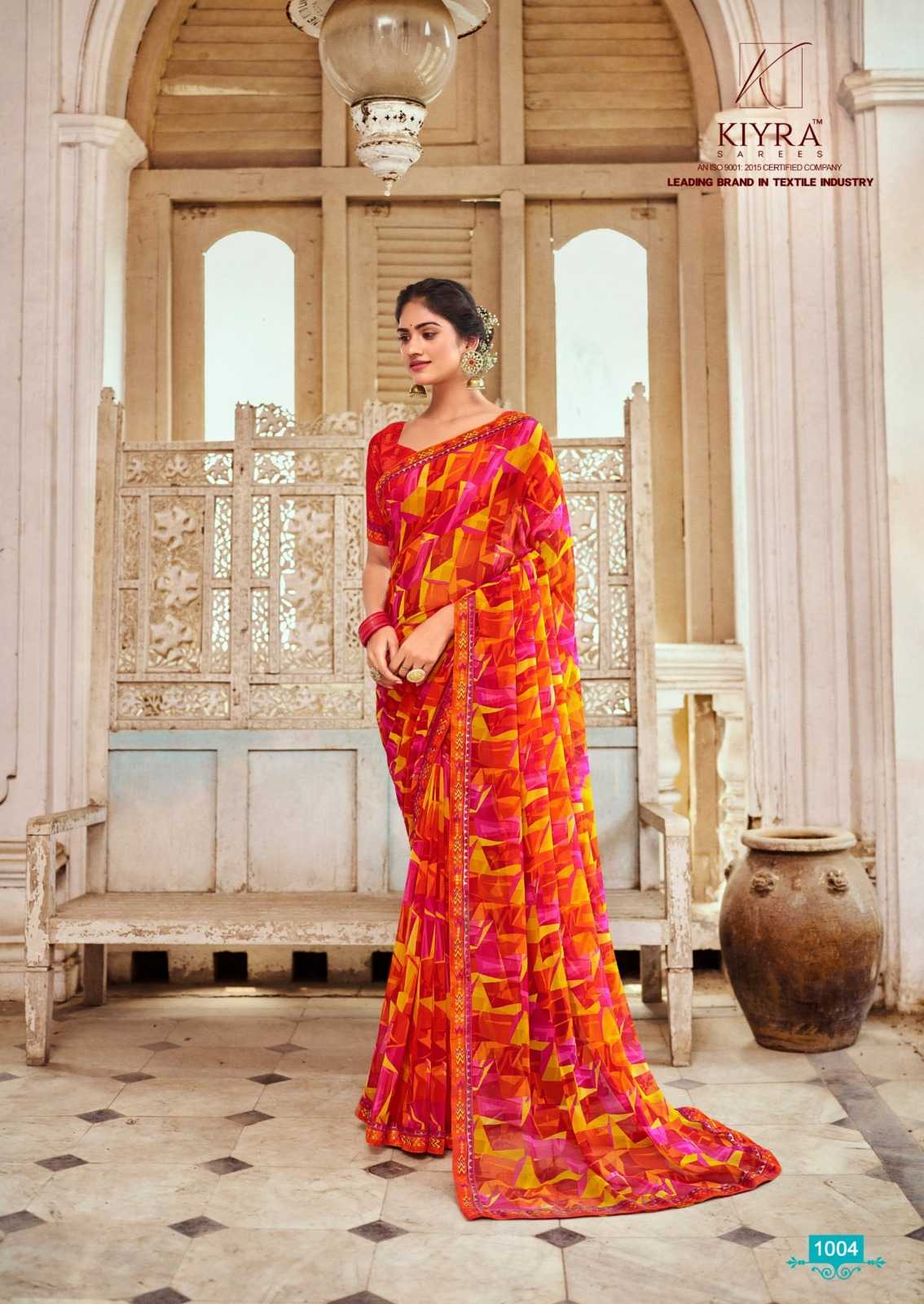 devika by kiyra saree major georgette fancy print saree