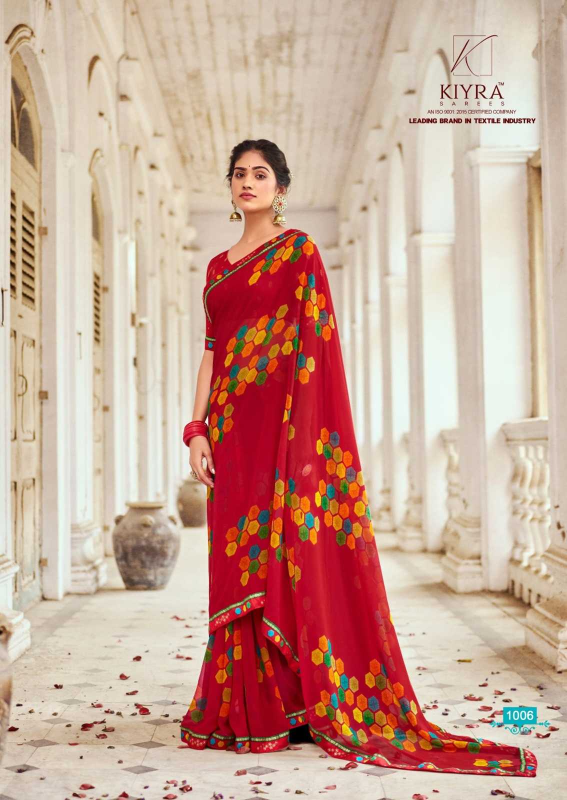 devika by kiyra saree major georgette fancy print saree