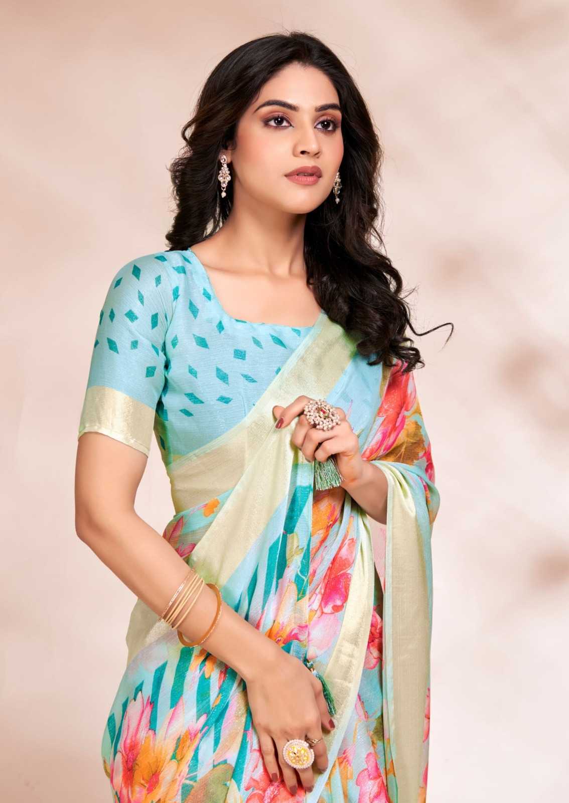 florina by kiyra saree viscose comfy wear saree