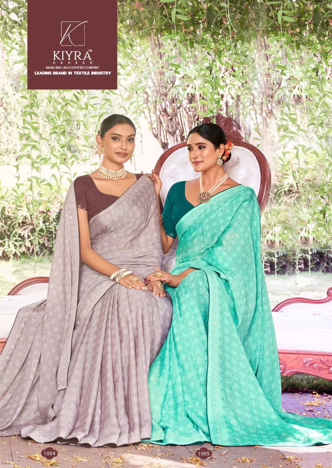 fortune vol 4 by kiyra saree chiffon unique colour saree wholesaler