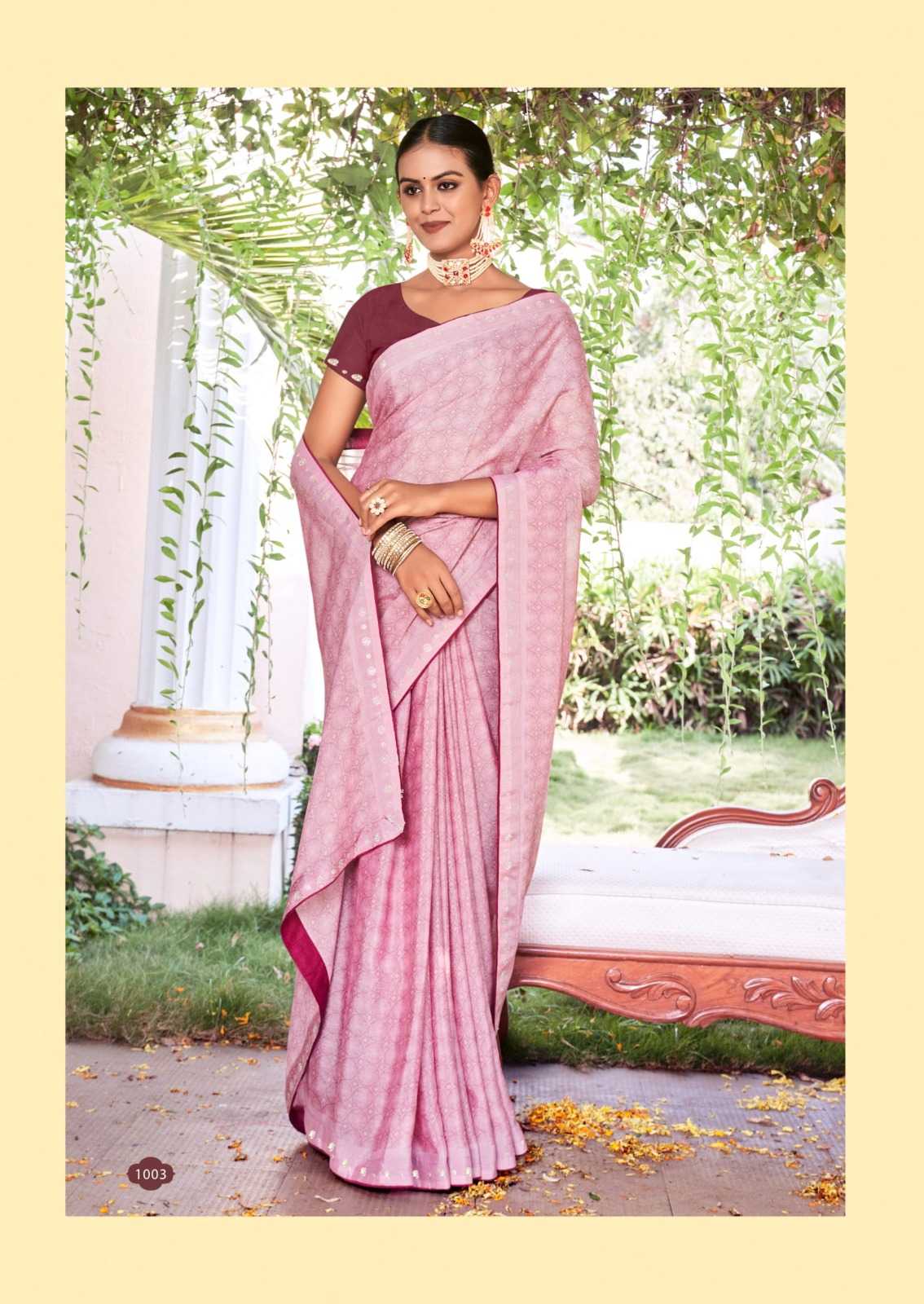 fortune vol 4 by kiyra saree chiffon unique colour saree wholesaler