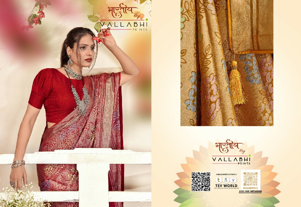 Vallabhi Navanya Wholesale Brasso Fabrics Ethnic Sarees