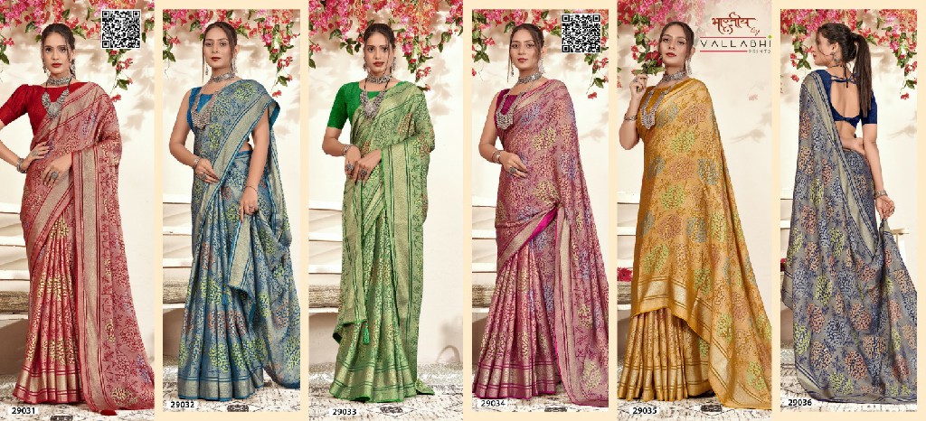 Vallabhi Navanya Wholesale Brasso Fabrics Ethnic Sarees