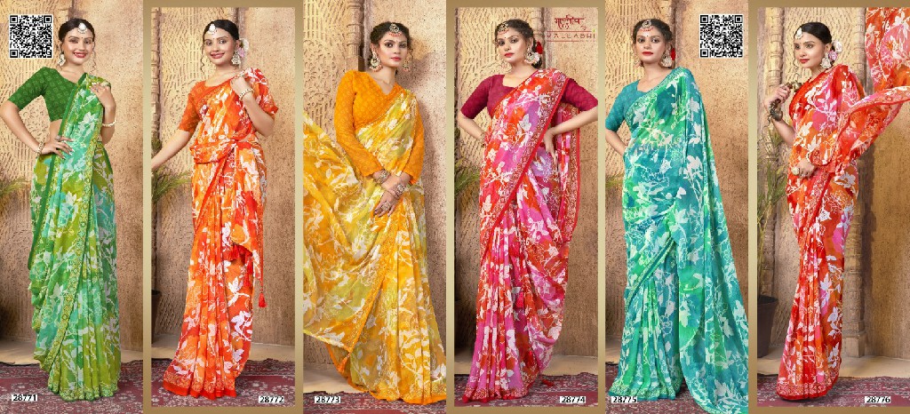 Vallabhi Reeti Vol-2 Wholesale Georgette Fabrics Ethnic Indian Sarees