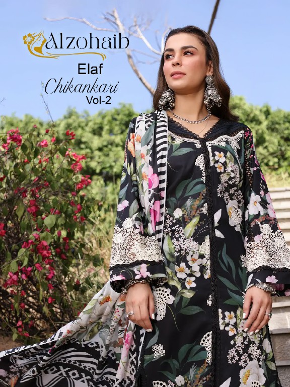 Alzohaib Elaf Chikankari Vol-2 Wholesale Indian Pakistani Suits