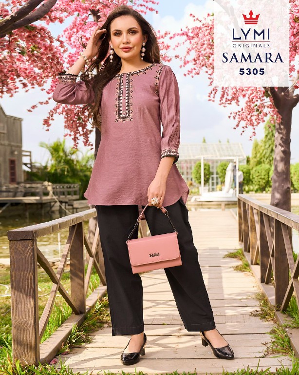 Lymi Samara Wholesale Viscose With Fancy Embroidery Work Short Tops