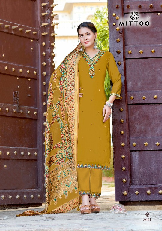 Mittoo Vivah Wholesale Pure Viscose With Work Kurti With Pant And Dupatta