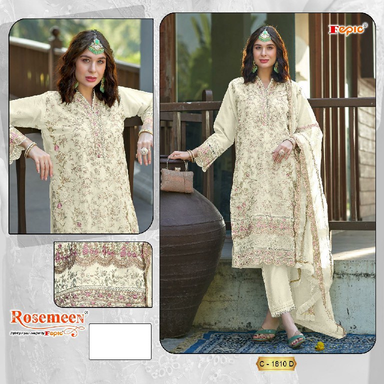 Fepic Rosemeen C-1810 Wholesale Indian Pakistani Salwar Suits