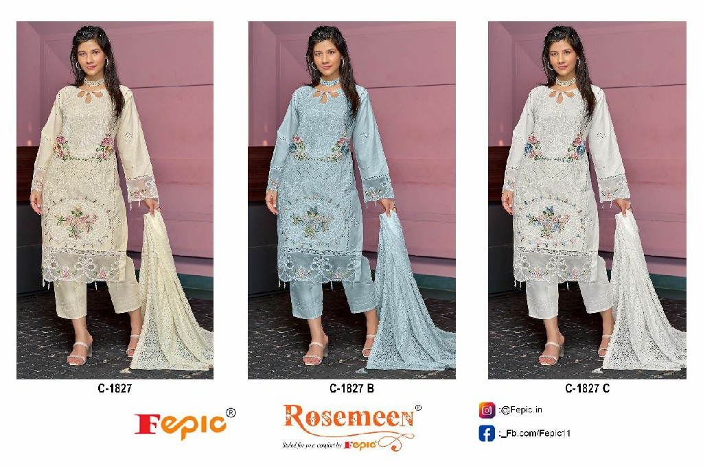 Fepic Rosemeen C-1827 Wholesale Indian Pakistani Salwar Suits