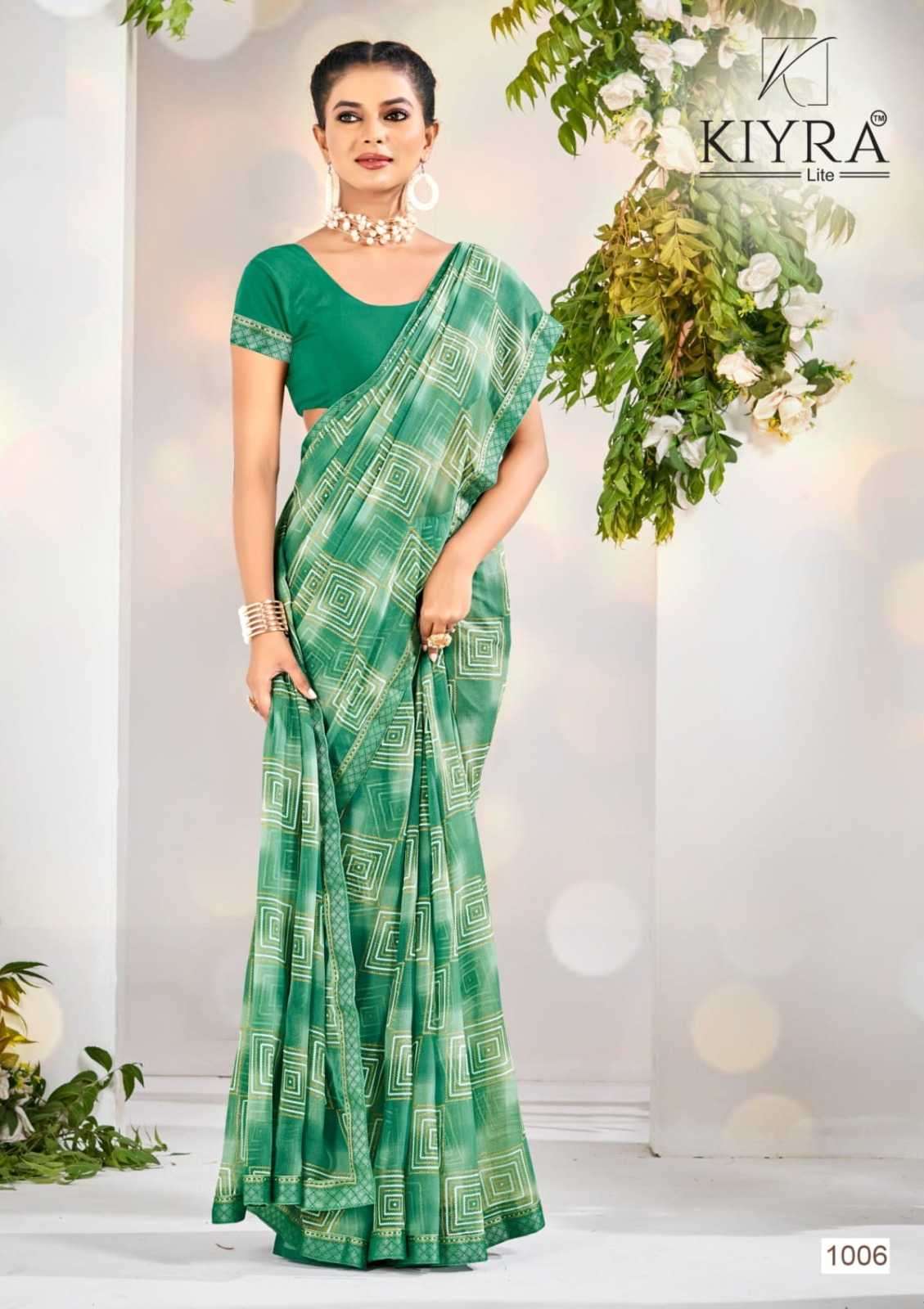 kalpana by kiyra saree classic look chiffon saree exports