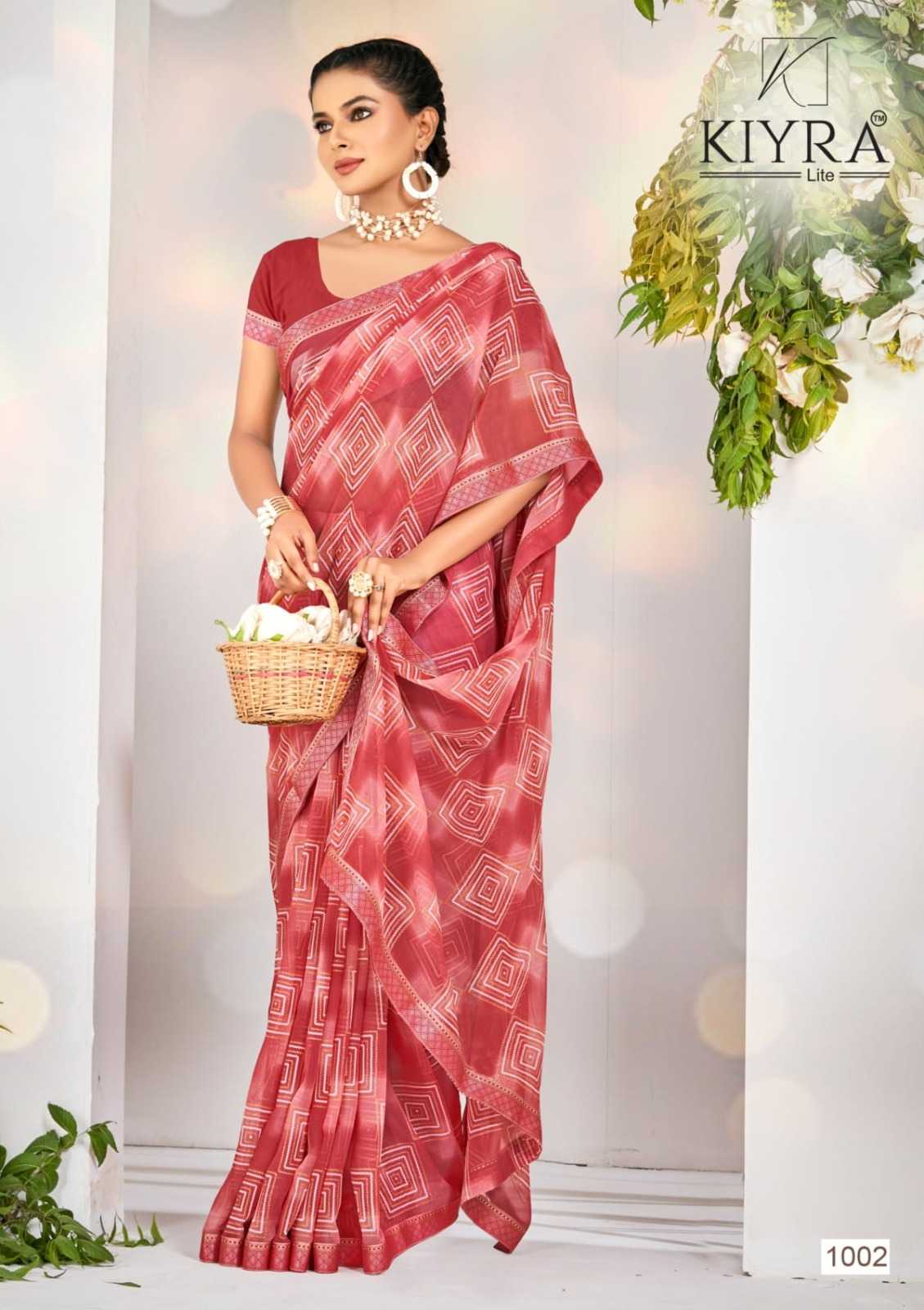 kalpana by kiyra saree classic look chiffon saree exports