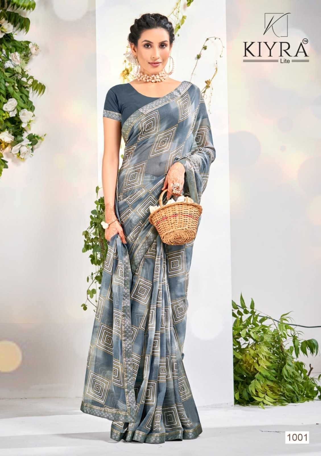 kalpana by kiyra saree classic look chiffon saree exports