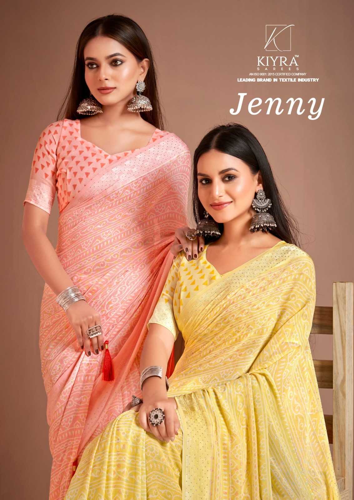 jenny by kiyra saree elegant look fancy printed saree