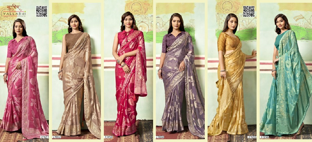 Vallabhi Celina Wholesale Brasso Fabrics Indian Sarees