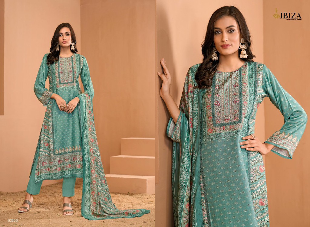 Ibiza Zohra Wholesale Pure Bemberg Silk With Handwork Salwar Suits