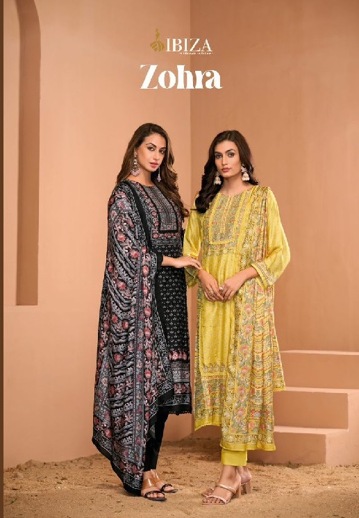 Ibiza Zohra Wholesale Pure Bemberg Silk With Handwork Salwar Suits