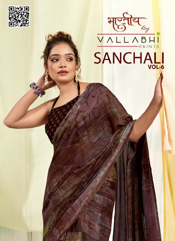 Vallabhi Sanchali Vol-6 Wholesale Georgette Ethnic Indian Sarees