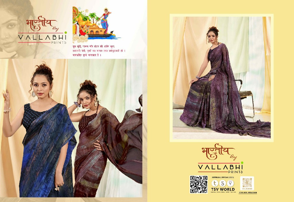 Vallabhi Sanchali Vol-6 Wholesale Georgette Ethnic Indian Sarees