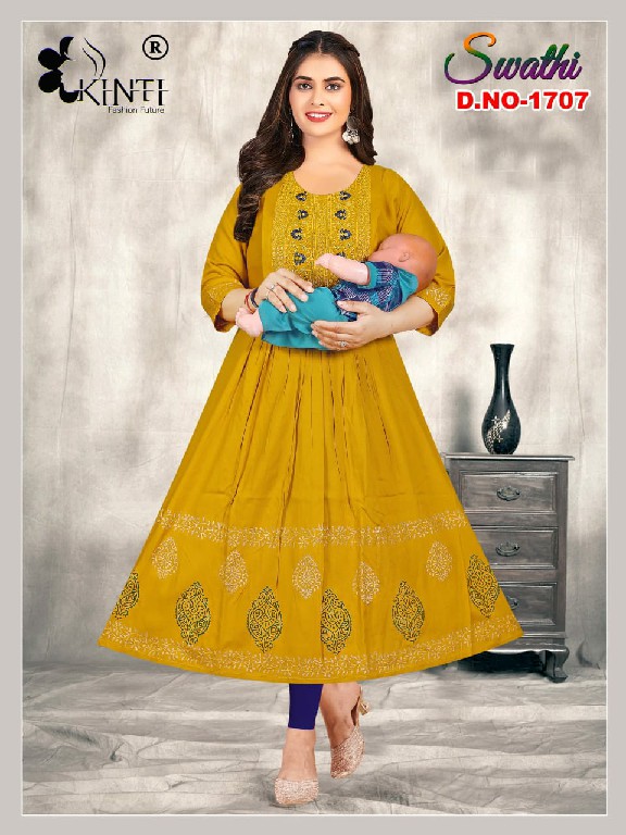 Kinti Swathi Vol-17 Wholesale Feeding Kurtis Catalog