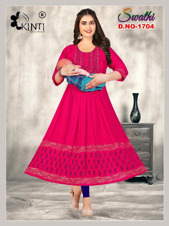 Kinti Swathi Vol-17 Wholesale Feeding Kurtis Catalog