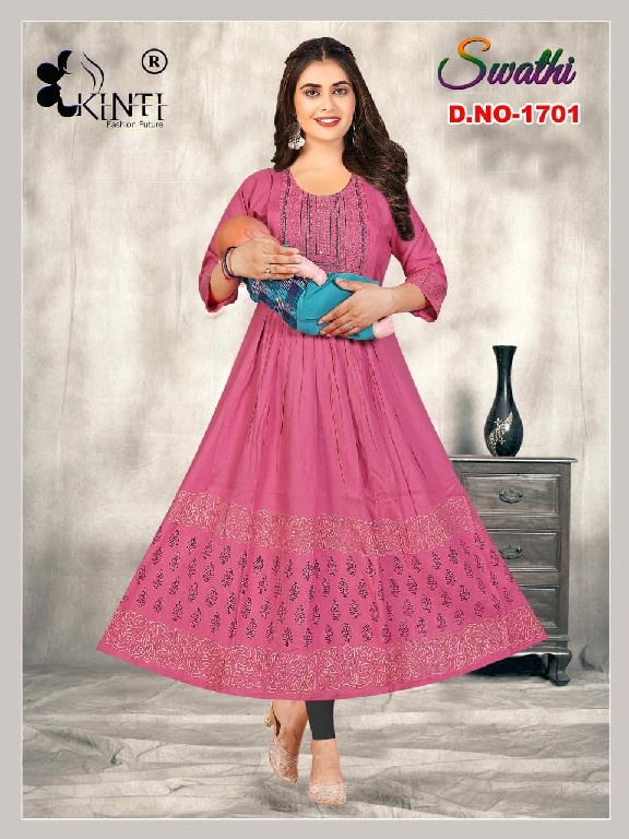 Kinti Swathi Vol-17 Wholesale Feeding Kurtis Catalog